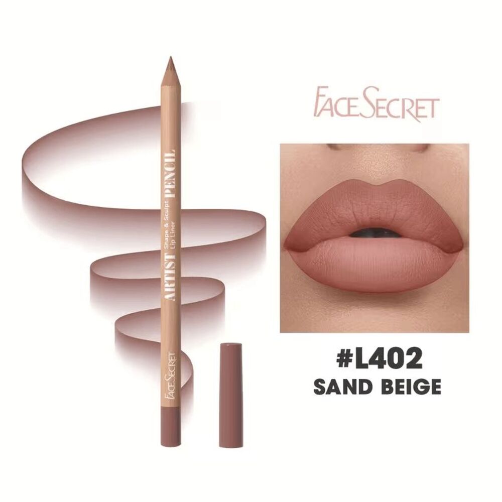 Sand Beige Matte Lip Liner Pencil - Waterproof, Long-Lasting - Picture 2 of 5